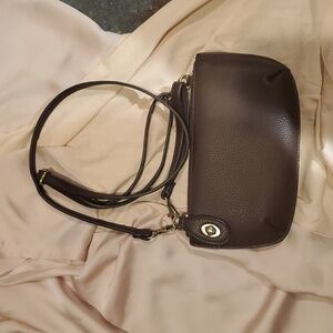 JOY SUSAN Faux Pebbled Leather Crossbody Purse